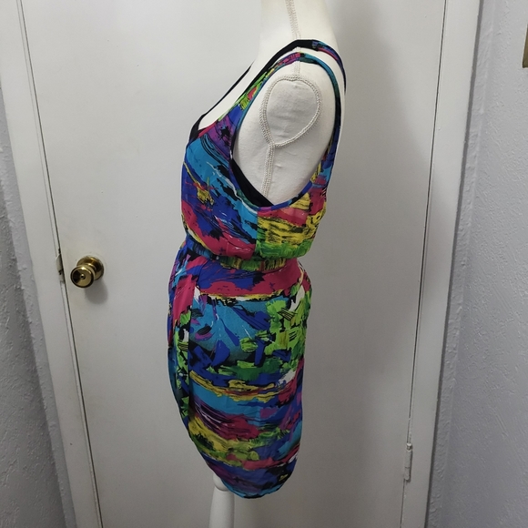 Factory by Erik Hart Rainbow Multi Colored Party Xs Dress - Picture 3 of 11